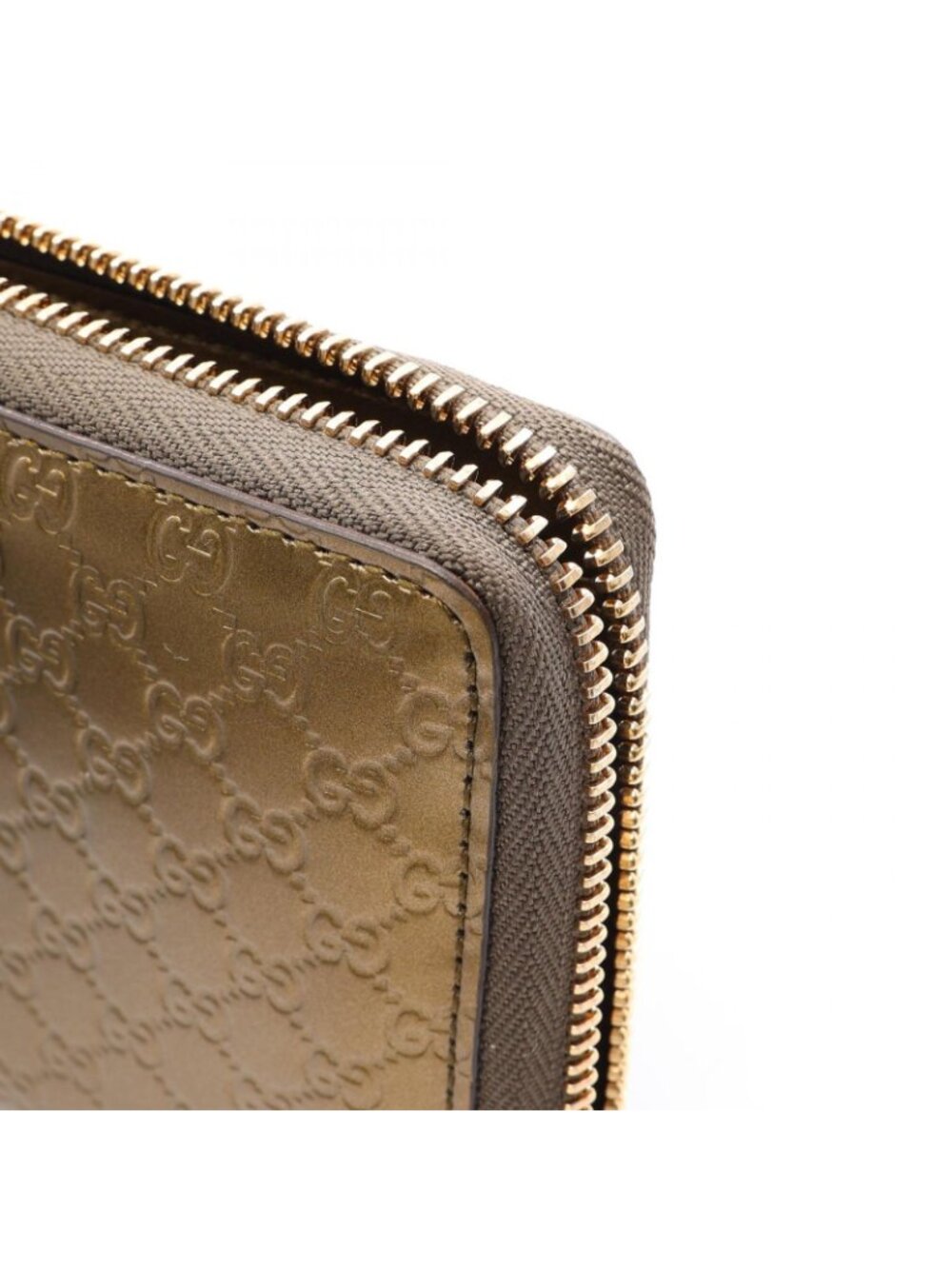 Gucci Round Wallet Lovely Micro Guccissima Gold Leather - Picture 6 of 7